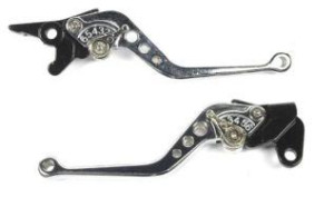 MANETE COM REGULAGEM (PAR) YBR 125 (DISCO/CROMADO)