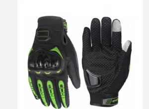 LUVA STALLION PRETA/VERDE (M) ++