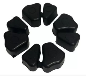 BUCHA COROA TITAN 150/FAN 150/TITAN 160 (KIT 4 PÇS/BORRACHA)