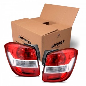 Par Lanterna Traseira Spin 2013 Adiante Bicolor Aba Vermelha