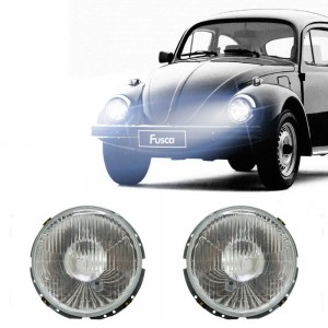 Par Farol Principal Assimétrico Volkswagen Fusca, Passat, Kombi ano 1974 a 2012