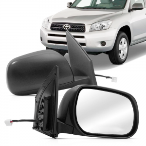 Par 2 Retrovisor Toyota Rav4 ano 2006 até 2012 elétrico sem pisca para pintar