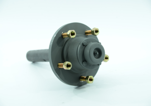 PONTA DE EIXO COM CUBO DE RODA AGRÍCOLA  4 TON 5 FUROS - COMPLETA - 