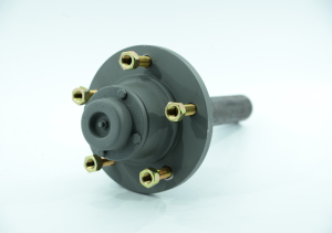 PONTA DE EIXO COM CUBO DE RODA AGRÍCOLA  4 TON 5 FUROS - COMPLETA - 