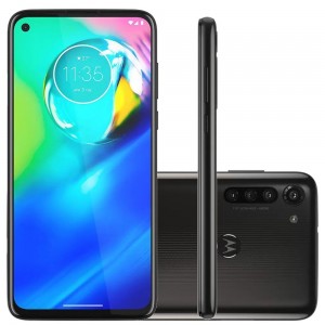 Smartphone Motorola Moto G8 Power 64GB 4GB RAM Quad Câmera 16MP e Frontal 16MP Tela 6.4 Android 10 - Preto Titanium