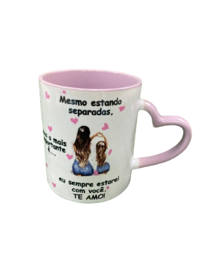 Caneca com Alça de Coração 325 ml - 