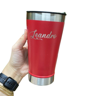 Copo Térmico Aço Inox com Tampa e Abridor 473ml - 