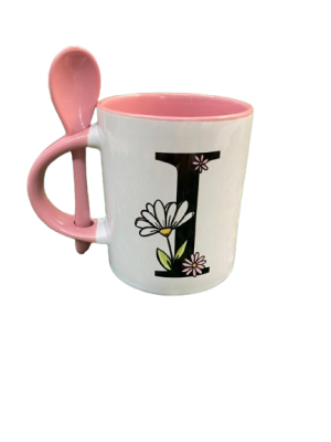 Caneca com Colher 325 ml - 