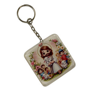 Chaveiro Acrílico Cristal 5x5 cm