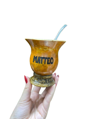 Cuia Porongo Infantil + Bomba - 