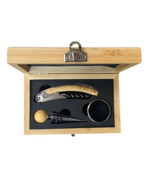 Kit Vinho Bambu 3 Peças