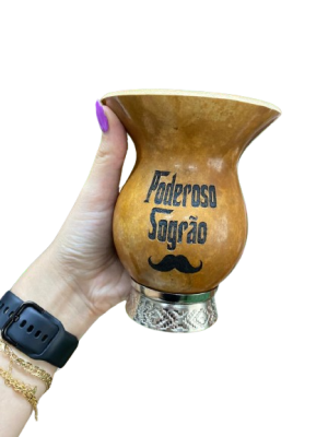 Cuia de Porongo com Pé de Metal