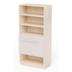 Armário Alto com 2 prateleiras superiores e 2 portas baixas - Linha Pampa - 800mm x 425mm x 1700mm Armário Alto com 2 prateleiras superiores e 2 portas baixas - Linha Pampa - 800mm x 425mm x 1700mm