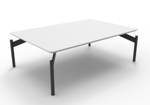 Mesa de Centro M 23963 - L1020mm x P680mm x A335mm - Tampo melamínico - Base metálica - Linha Float - Cavaletti Mesa de Centro M 23963 - L1020mm x P680mm x A335mm - Tampo melamínico - Base metálica - Linha Float - Cavaletti