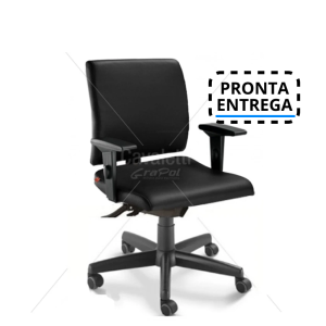 Cadeira para escritório executiva giratória 18004 SRE - Linha Slim - Braço SL - Cavaletti - Base Polaina Cadeira para escritório executiva giratória 18004 SRE - Linha Slim - Braço SL - Cavaletti - Base Polaina