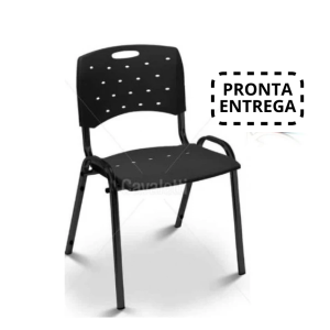 Cadeira para escritório fixa 35008 P Viva - Estrutura Preta - Linha Viva - Cavaletti Cadeira para escritório fixa 35008 P Viva - Estrutura Preta - Linha Viva - Cavaletti