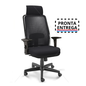 Cadeira para escritório giratória presidente 16001 AC - Syncron (LR) - Linha NewNet - Braço SL - Cavaletti - Base Polaina Cadeira para escritório giratória presidente 16001 AC - Syncron (LR) - Linha NewNet - Braço SL - Cavaletti - Base Polaina