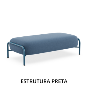 Sofá 31125 - 2 Lugares - Sem Braço e Sem Encosto - Estrutura Preta - Linha Boldy - Cadeiras Cavaletti Sofá 31125 - 2 Lugares - Sem Braço e Sem Encosto - Estrutura Preta - Linha Boldy - Cadeiras Cavaletti