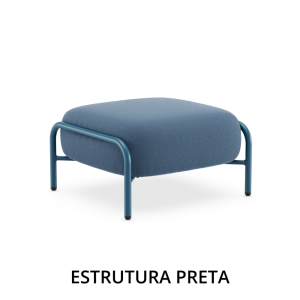 Sofá 31115 - 1 Lugar - Sem Braço e Sem Encosto - Estrutura Preta - Linha Boldy - Cadeiras Cavaletti Sofá 31115 - 1 Lugar - Sem Braço e Sem Encosto - Estrutura Preta - Linha Boldy - Cadeiras Cavaletti