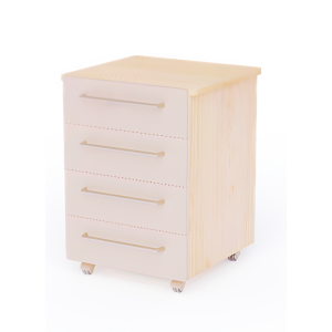 Gaveteiro Móvel 4 gavetas - Linha Pampa - 415mm x 440mm x 630mm Gaveteiro Móvel 4 gavetas - Linha Pampa - 415mm x 440mm x 630mm