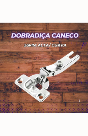 Dobradiça Caneco 26mm   Alta-Curva Toda Produzida em Aço   -  Albras