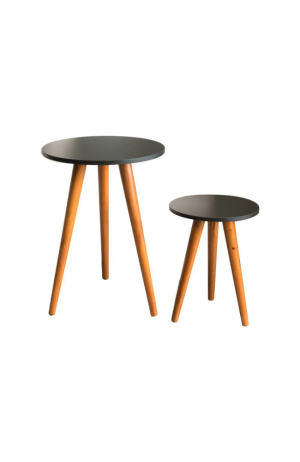 Pé  Palito Cônico Madeira 21 cm de Altura-Cor Mel - Pé Cônico de Madeira 20 cm de Altura 3