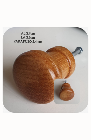 Puxador de Madeira  Cerejeira - Puxadores de Madeira cerejeira, mogno, imbuia, marfim 4