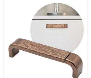 Kit - 2 Puxadores Priene Cobre Fosco 128 mm