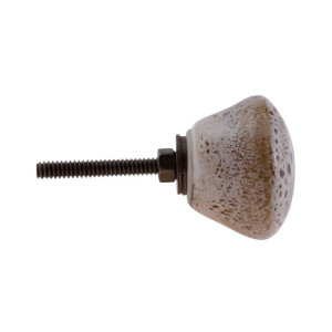 Puxador Decorativo Branco com Pigmentos Soft em Cerâmica - 