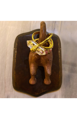 Cabide de Parede Criativo Rabo Pitbull em Metal e Madeira - Cabide de Parede Criativo Rabo Pitbull em Metal e Madeira 2