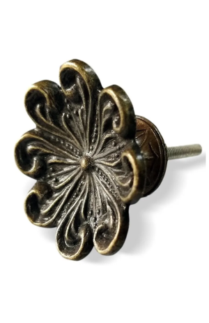 Puxador Flor Colonial Rustico Médio - Puxador colonial flor médio 2