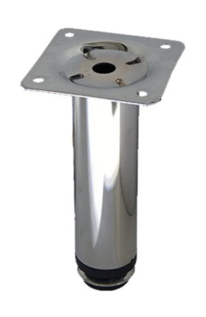 Pé Redondo Cromado  para Armários e Móveis Planejados 13 cm - Italy Line - PE DE ARMARIO ITALYLINE 200MM CROMAD 4