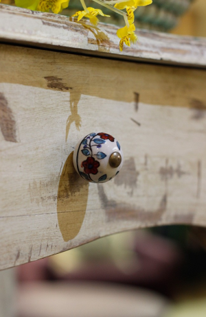 Puxador Cerâmica Redondo Flora - Puxador Cerâmica Redondo Flora 4