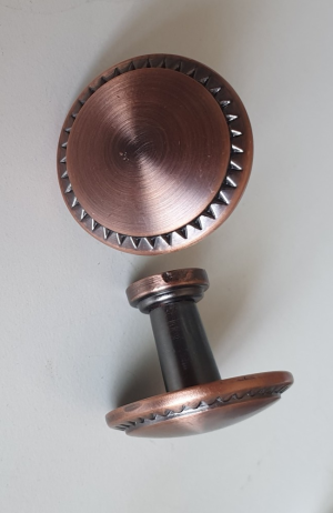 Puxador Colonial 118-031 cobre velho italyline - puxador colonial 118-031 cobre velho italyline