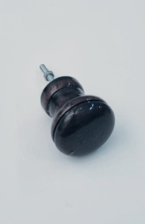 Puxador  Botão De Madeira Imbuia - Puxador de botão madeira 3