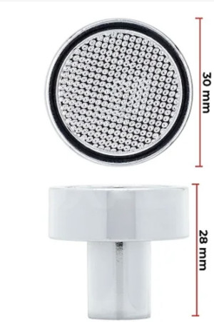 Kit - 2 Puxadores Carimbo Ponto Bronze - 