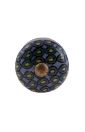 Puxador Cerâmica Decorado Geométrico - Puxador Cerâmica Decorado Geométrico 2