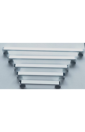 Puxador Pádua Alumínio com Ponteira  Abs 320 mm - Puxador Pádua Alumínio com Ponteira abs 320mm 3