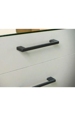 Puxador Preto Fosco 160 mm- Zamac - Italy LIne - Puxador Preto Fosco 160 mm- Itali Line 5