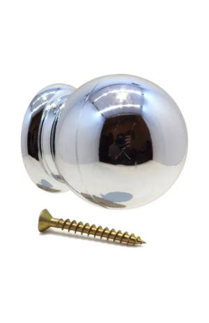 Conjunto  com 10 Puxadores Bola Grande Cromado para Armários- Gavetas é Guarda Roupas - INOVART - Conjunto com 10 Puxadores Bola Grande Cromado para Armários- Gavetas é Guarda Roupas - INOVART 3