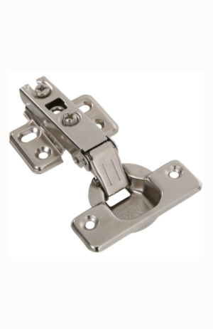 10 Dobradiça Reta  Caneco 35mm  Com Amortecedor Proporciona um Fechamento Suave e Silencioso - Metalnox