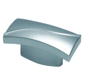 Kit - 2 Puxadores Ponto ABS Cromado Fosco -