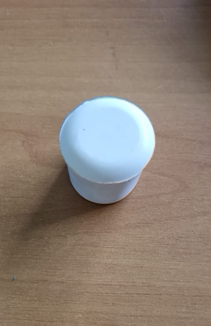 Ponteira Pvc Para Móveis Externa Branca - 1 ou 25,40 mm - Ponteira Pvc Para Móveis Externa Branca - 1 ou 25,40 mm 2