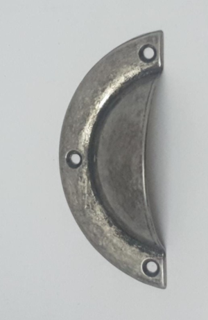 Puxador  Concha Colonial Prata Envelhecido - PUXADOR CONCHA COLONIAL MA0370 PRATA ENVELHECIDA 3