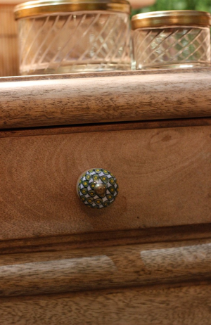 Puxador Cerâmica Decorado Geométrico - Puxador Cerâmica Decorado Geométrico 4