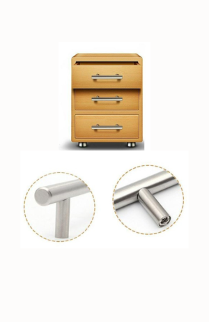 Puxador Armário Para  Guarda Roupa e Gaveta 256 mm Inox Escovado -Italy line - Puxador Inox Escovado Importado 250MM 4