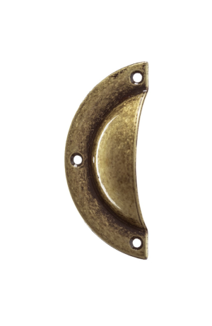 Puxador Concha Colonial  Ouro Velho - Puxador Concha Colonial Ouro Velho 2