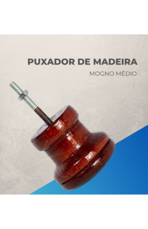Puxador de Madeira  Mogno  Médio - Inovart