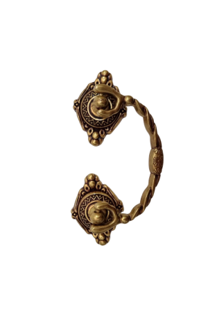 Puxador Para Móveis Colonial Dourado Antigo 64 mm - ItalyLine - Puxador Para Móveis Colonial Dourado Antigo 64 mm - ItalyLine 2