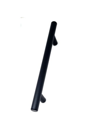 Puxador Primus Preto  Inox 128 mm - italy Line